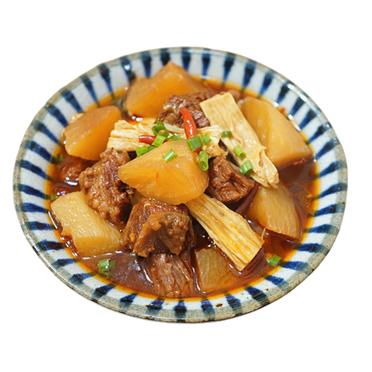 柱侯牛筋飯