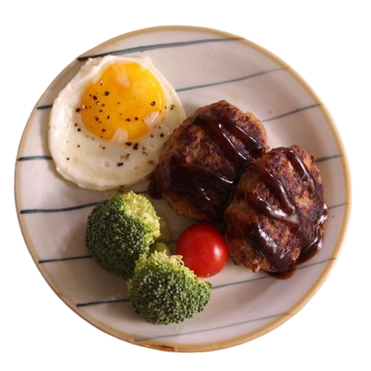 漢堡扒煎蛋飯