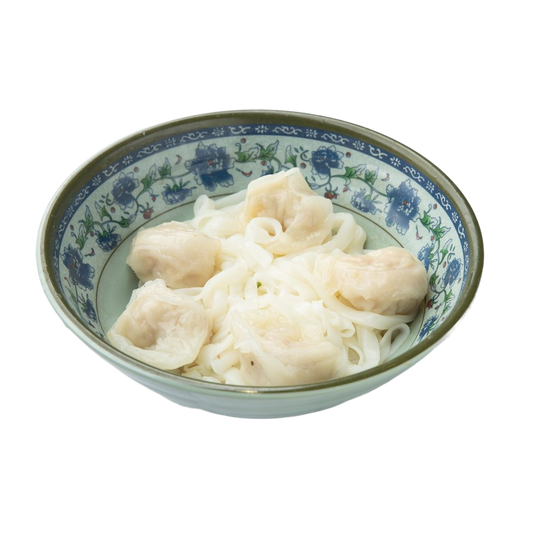 鮮蝦韮菜餃撈麵