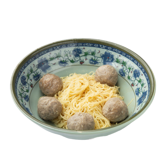 手打牛丸撈麵